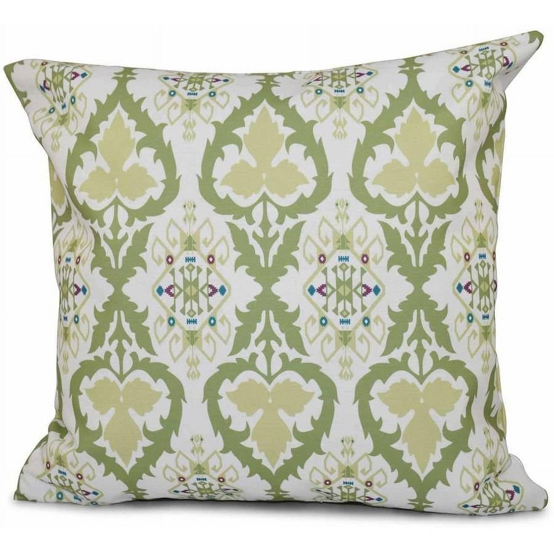 Simply Daisy 16" x 16" Bombay Geometric Print Pillow, Green