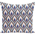 thumbnail image 1 of Simply Daisy 16" x 16" Candlelight Geometric Print Outdoor Pillow, 1 of 1