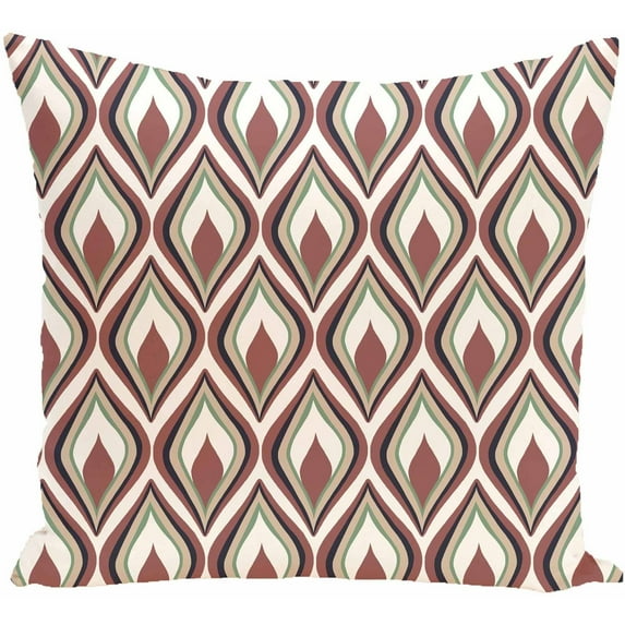 Simply Daisy 16" x 16" Candlelight Geometric Print Pillow