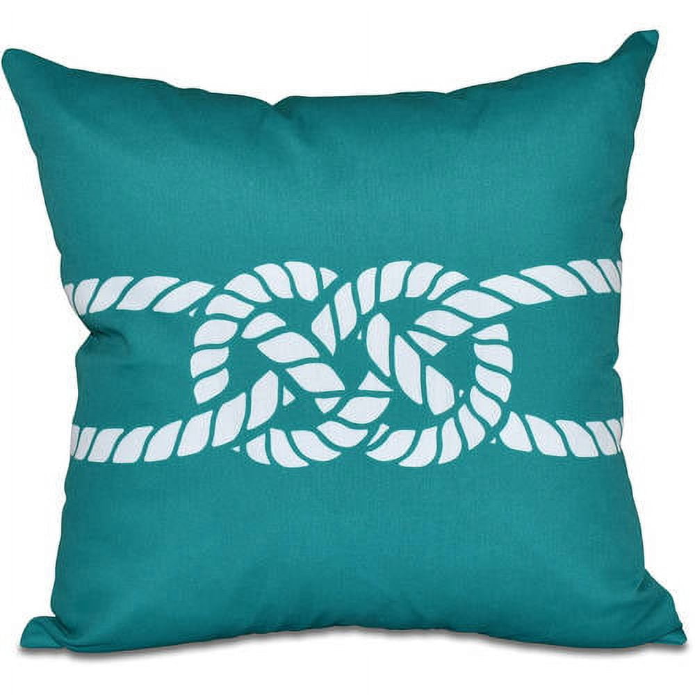 Simply Daisy 16" x 16" Carrick Bend Geometric Print Outdoor Pillow