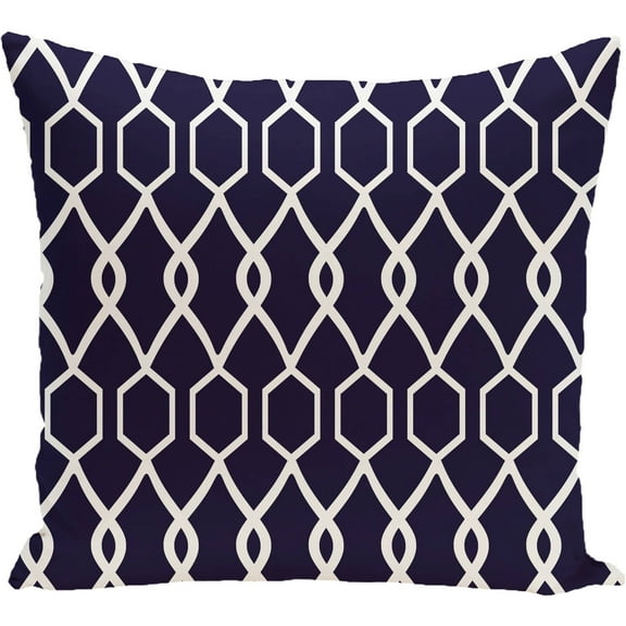 Simply Daisy 16" x 16" Charleston Geometric Print Outdoor Pillow