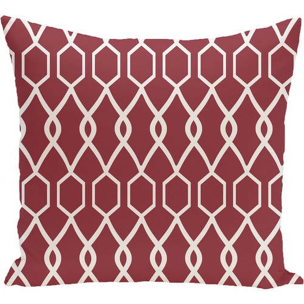 Simply Daisy 16" x 16" Charleston Geometric Print Outdoor Pillow
