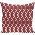 thumbnail image 1 of Simply Daisy 16" x 16" Charleston Geometric Print Pillow, Red, 1 of 2