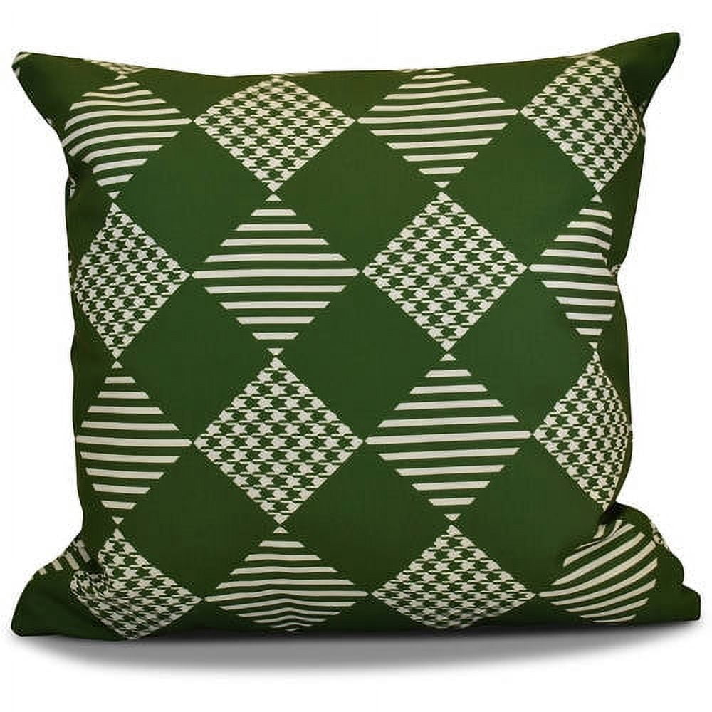 Simply Daisy 16" x 16" Check It Twice Geometric Print Pillow