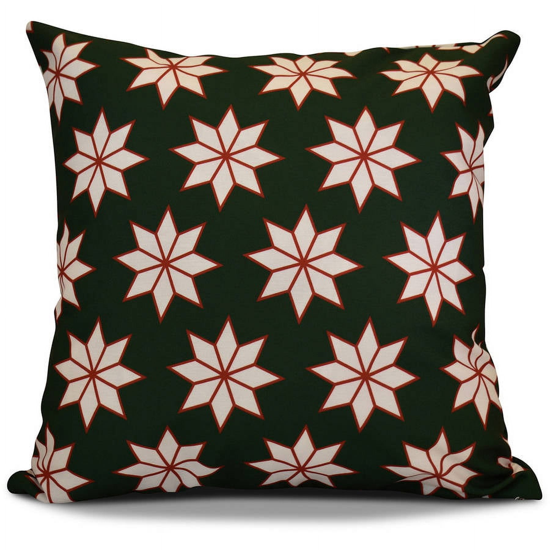 Simply Daisy 16" x 16" Christmas Stars 1 Geometric Print Pillow