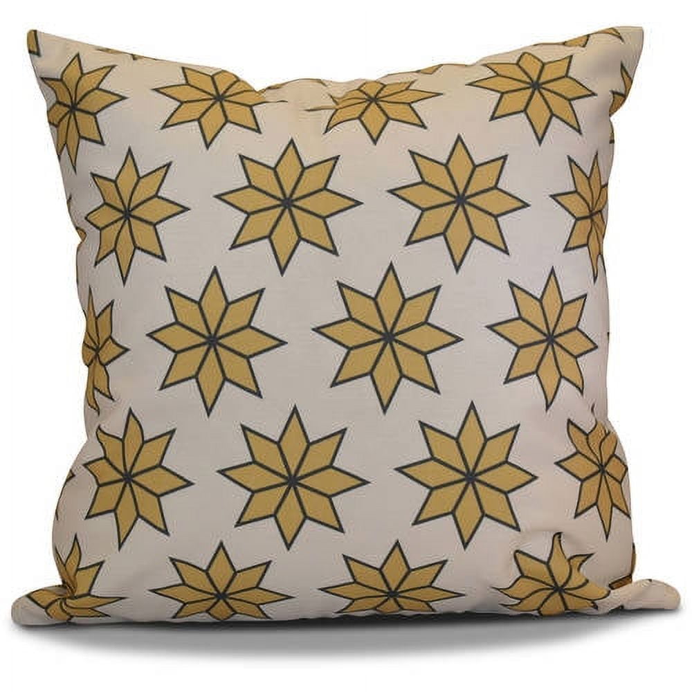 Simply Daisy 16" x 16" Christmas Stars 2 Geometric Print Outdoor Pillow