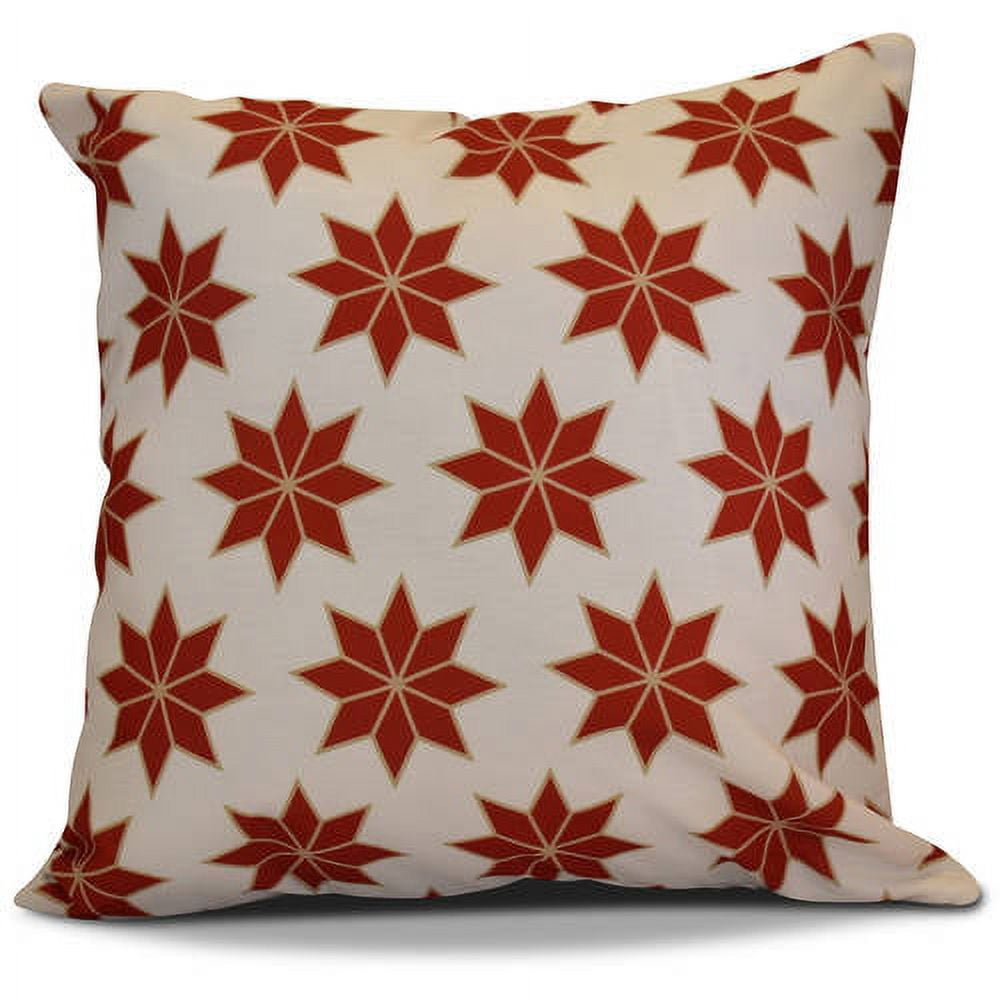 Simply Daisy 16" x 16" Christmas Stars 2 Geometric Print Outdoor Pillow