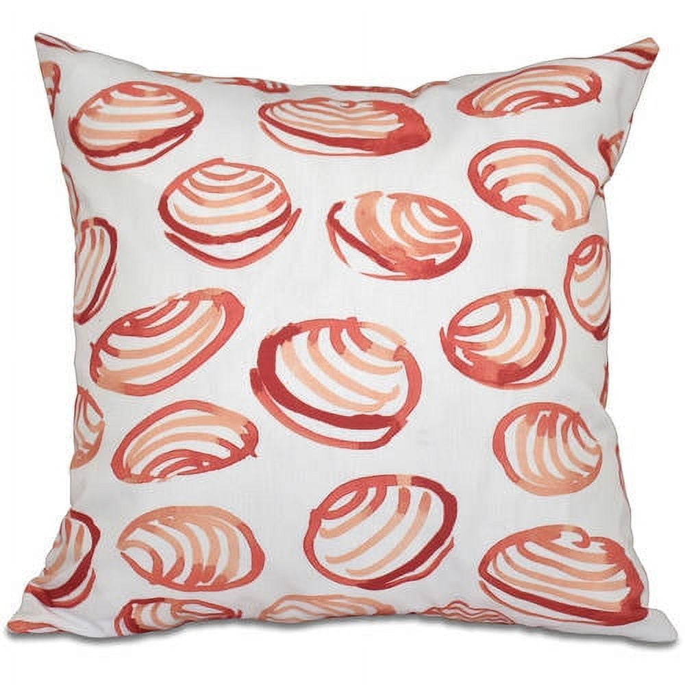 Simply Daisy 16" x 16" Clams Geometric Print Pillow
