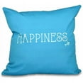 thumbnail image 1 of Simply Daisy 16" x 16" Coastal Happiness Word Print Pillow, Teal, 1 of 2