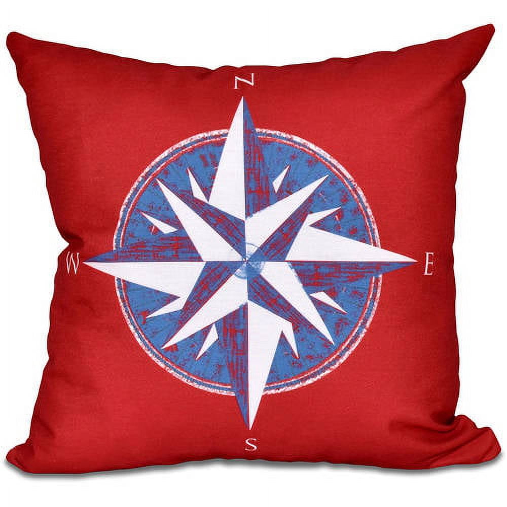 Simply Daisy 16" x 16" Compass Geometric Print Pillow
