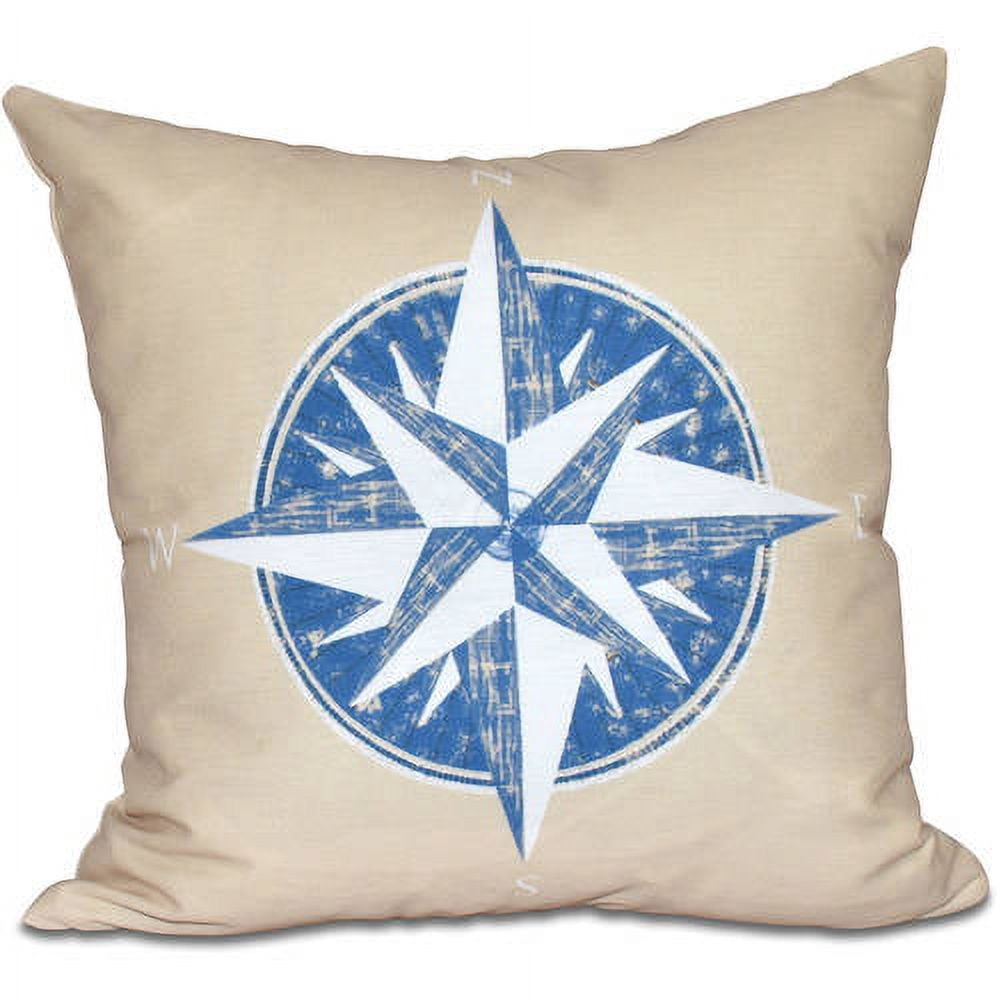 Simply Daisy 16" x 16" Compass Geometric Print Pillow