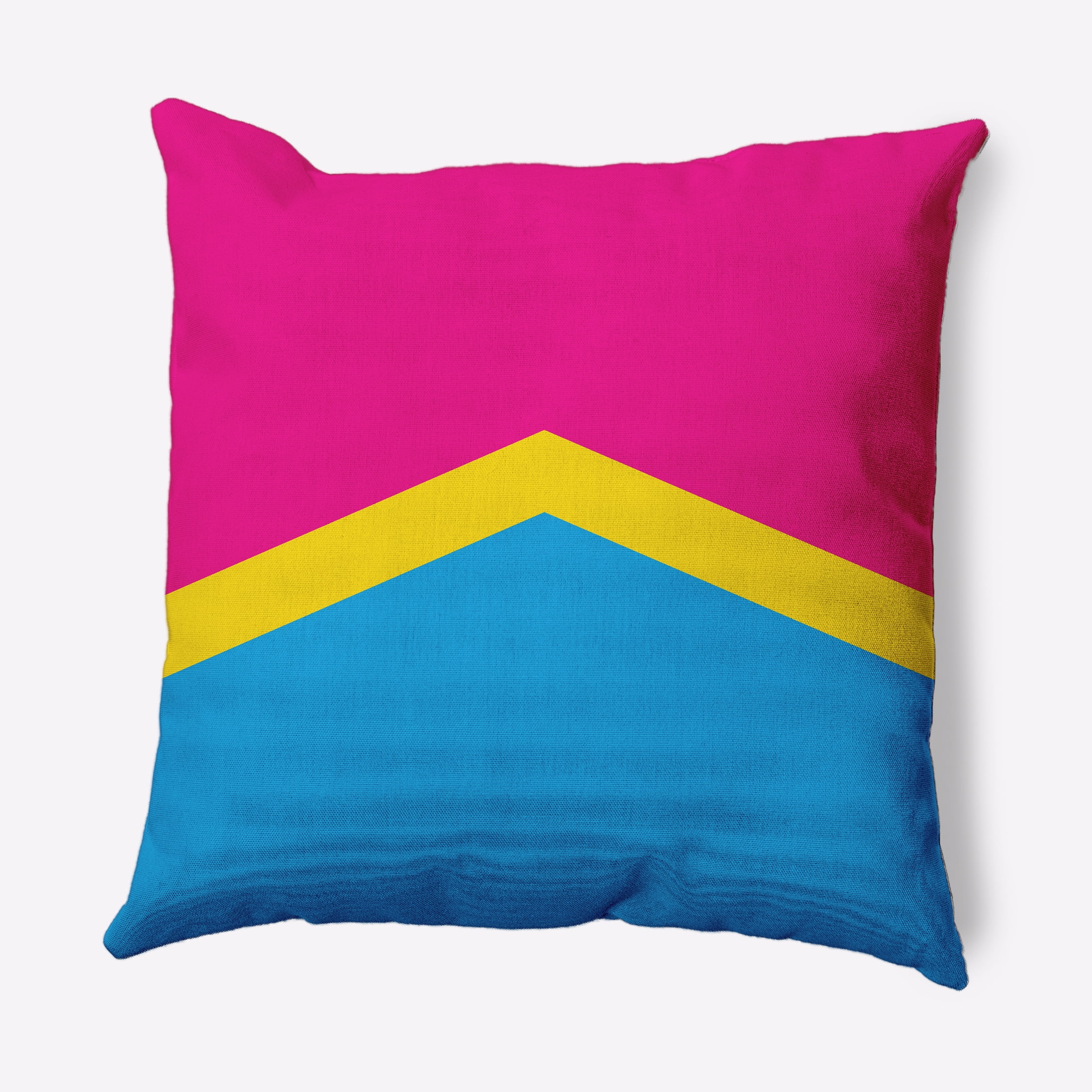 Simply Daisy 16" x 16" Contemporary Chevron Pride Day Polyester Throw Pillow