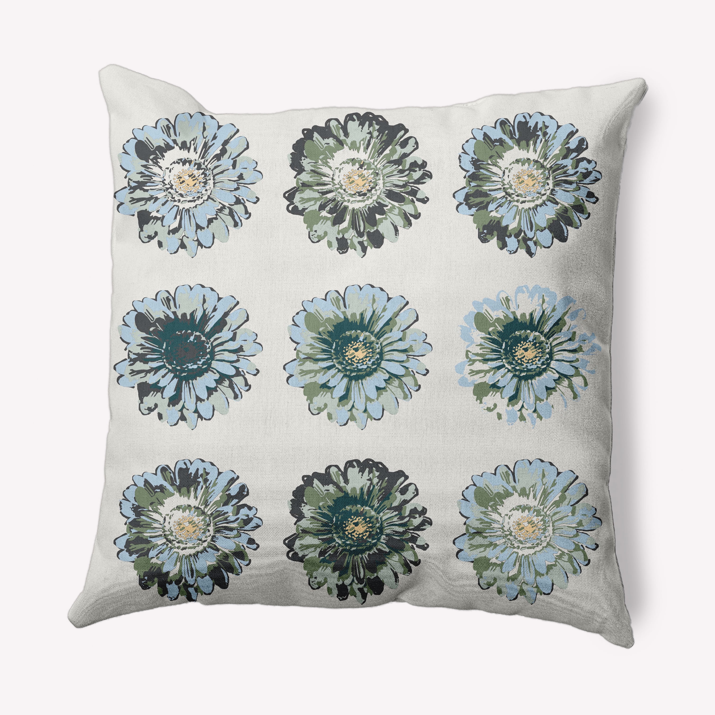 Simply Daisy 16" x 16" Contemporary Multi-color Polyester Throw Pillow