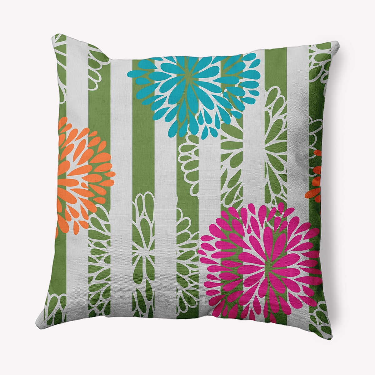 Simply Daisy 16" x 16" Contemporary Multi-color Polyester Throw Pillow