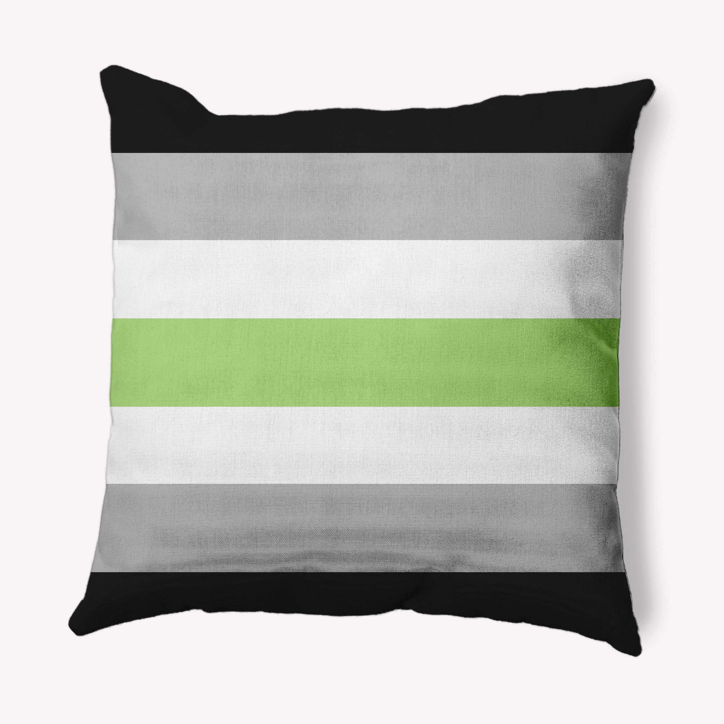 Simply Daisy 16" x 16" Contemporary Stripes Pride Day Polyester Throw Pillow