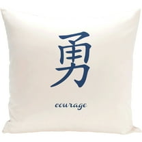 Simply Daisy 16" x 16" Courage Word Print Pillow