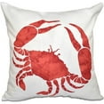 thumbnail image 1 of Simply Daisy 16" x 16" Crab Animal Print Outdoor Pillow, 1 of 1