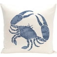 thumbnail image 1 of Simply Daisy 16" x 16" Crab Animal Print Pillow, Blue, 1 of 2