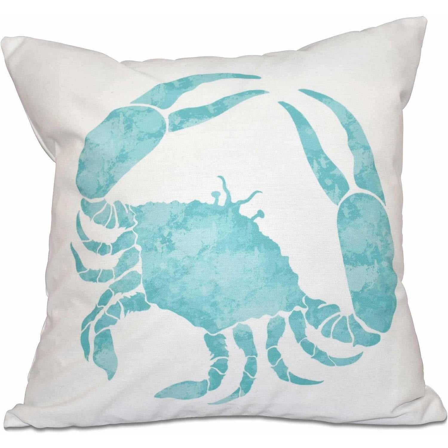 Simply Daisy 16" x 16" Crab Animal Print Pillow