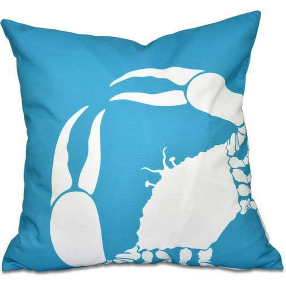 Simply Daisy 16" x 16" Crab Dip Animal Print Outdoor Pillow