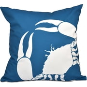 Simply Daisy 16" x 16" Crab Dip Animal Print Outdoor Pillow