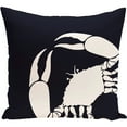 thumbnail image 1 of Simply Daisy 16" x 16" Crab Dip Animal Print Pillow, Navy, 1 of 2