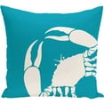 thumbnail image 1 of Simply Daisy 16" x 16" Crab Dip Animal Print Pillow, Turquoise, 1 of 2