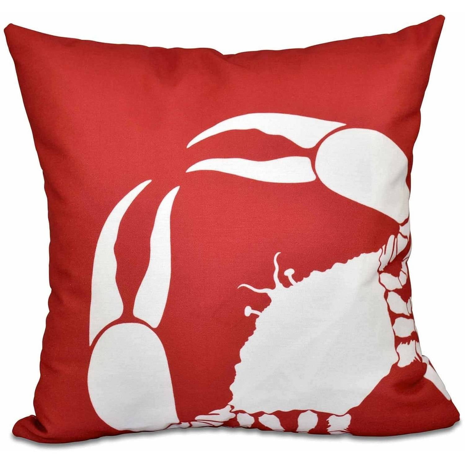 Simply Daisy 16" x 16" Crab Dip Animal Print Pillow