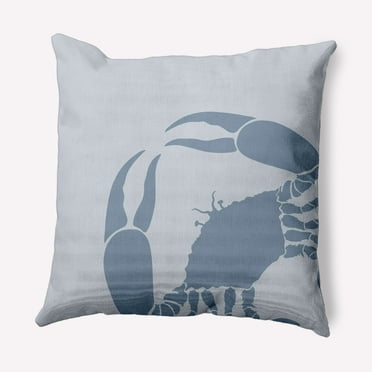 Simply Daisy 16" x 16" Crab Dip Nautical Decorative Indoor Pillow