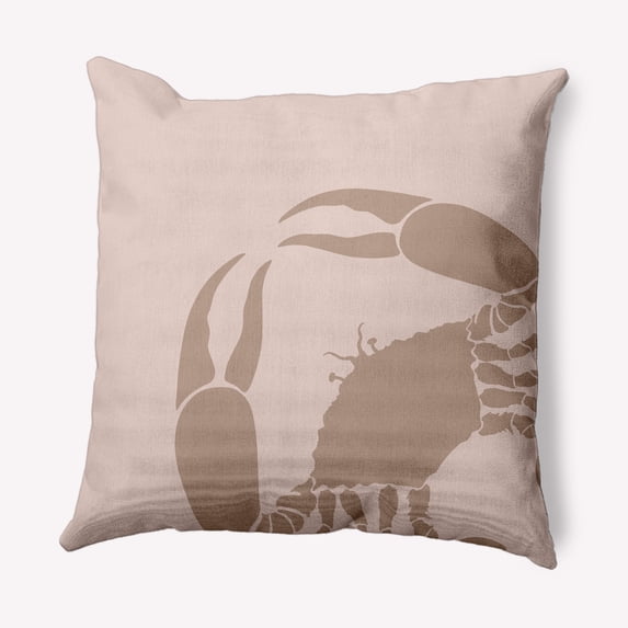 Simply Daisy 16" x 16" Crab Dip Nautical Indoor/Outdoor Throw Pillow