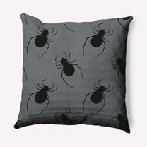 Simply Daisy 16" x 16" Crawling Spiders Decorative Throw Pillow, Steel Gray