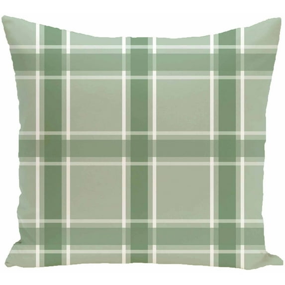 Simply Daisy 16" x 16" Criss Cross Applesauce Geometric Print Pillow, Green