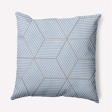Simply Daisy 16" x 16" Cube Stack Decorative Throw Pillow, Peri (1 count)