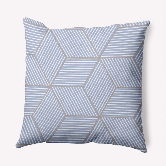 Simply Daisy 16" x 16" Cube Stack Decorative Throw Pillow, Peri (1 count)