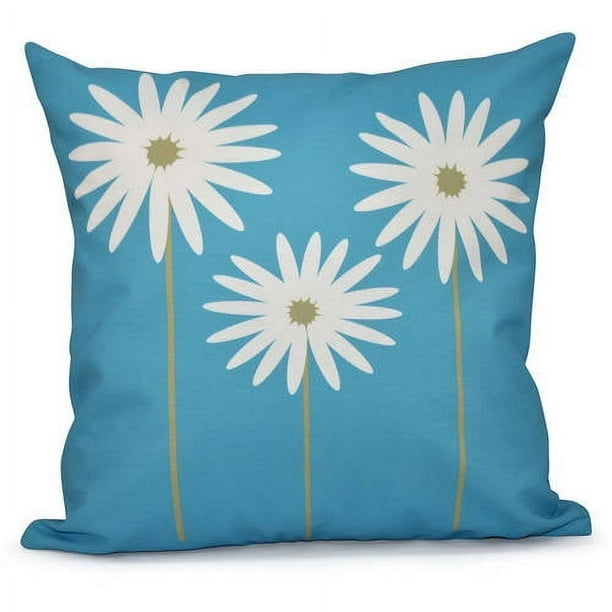 Simply Daisy 16" x 16" Daisy May Floral Print Outdoor Pillow