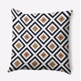 thumbnail image 1 of Simply Daisy 16" x 16" Diamond Mayhem Geometric Outdoor Pillow, Navy (1 count), 1 of 4