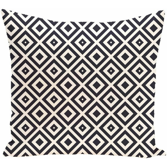 Simply Daisy 16" x 16" Diamond Mayhem Geometric Print Pillow