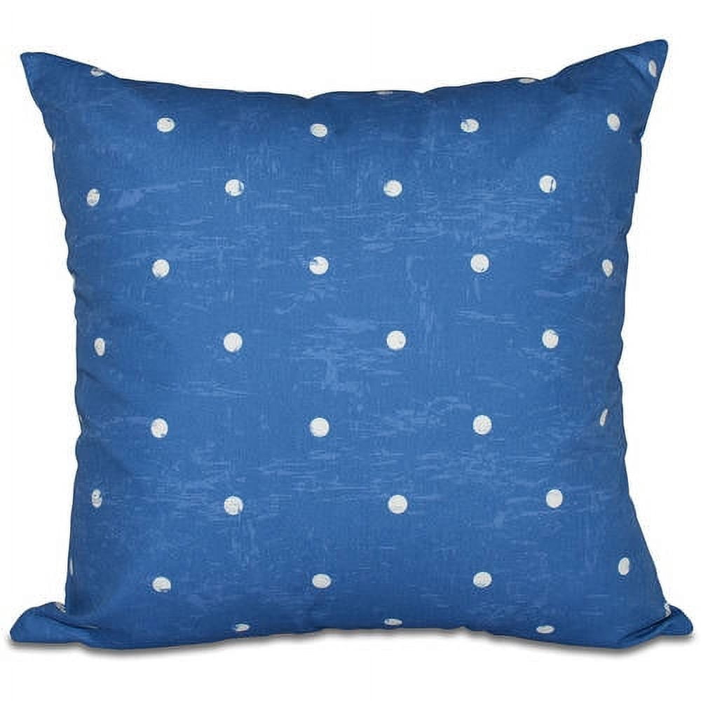 Simply Daisy 16" x 16" Dorothy Dot Geometric Print Pillow, Blue