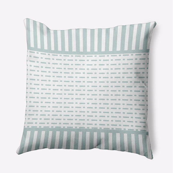 Simply Daisy 16" x 16" Dots and Dashes Decorative Throw Pillow, Aqua (1 count)