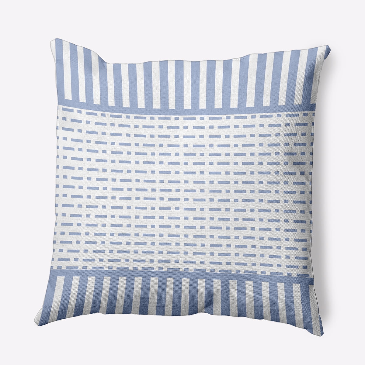 Simply Daisy 16" x 16" Dots and Dashes Indoor/Outdoor Throw Pillow, Peri (1 count)