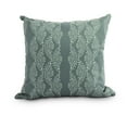 thumbnail image 1 of Simply Daisy, 16" x 16" Dotted Décor Green Stripe Print Decorative Outdoor Throw Pillow, 1 of 2
