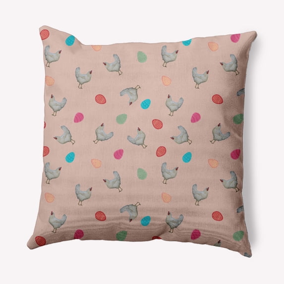 Simply Daisy 16" x 16" Easter Polyester Throw Pillow