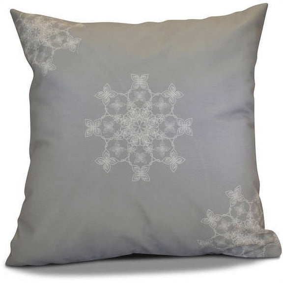 Simply Daisy 16" x 16" Falling Snow Geometric Print Pillow