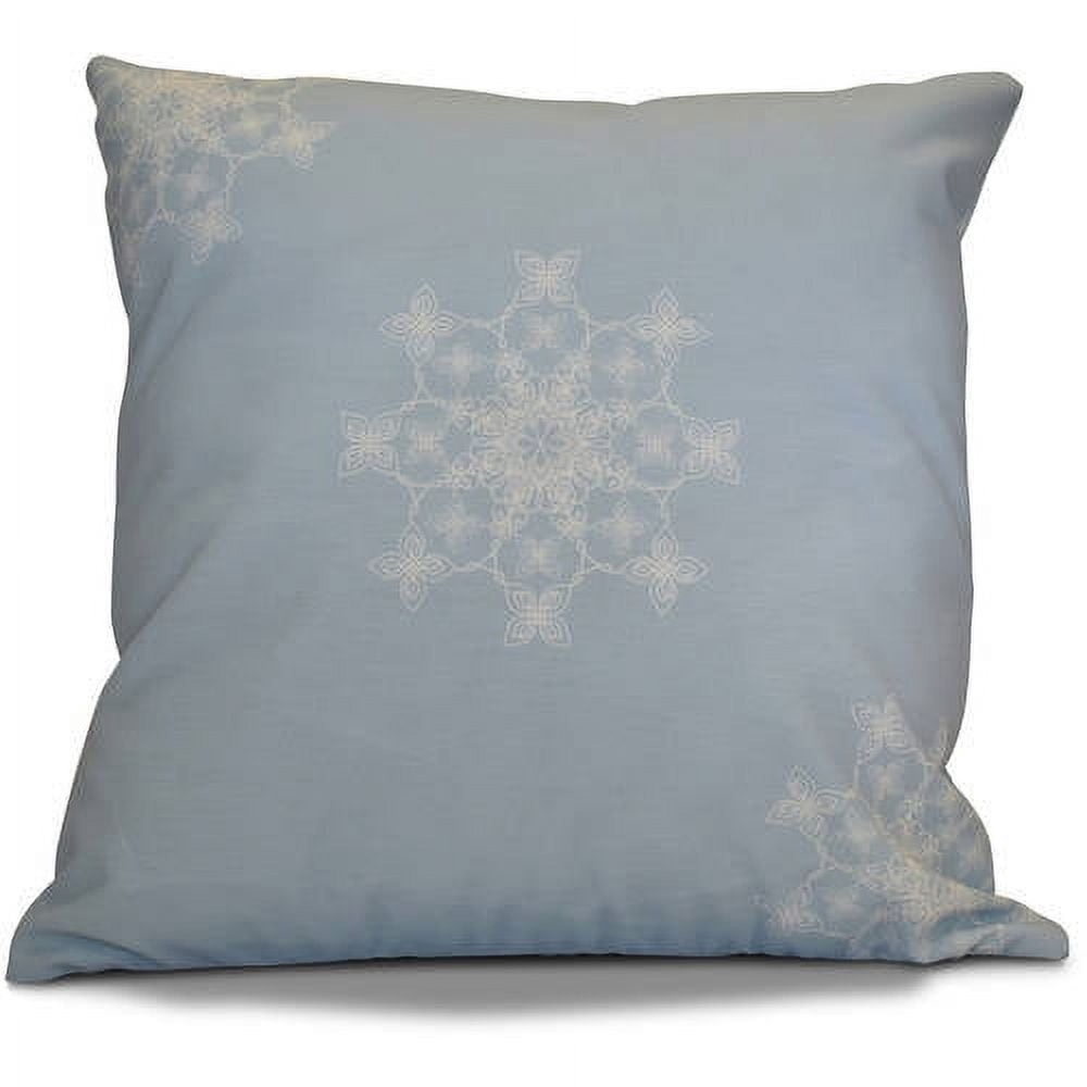 Simply Daisy 16" x 16" Falling Snow Geometric Print Pillow