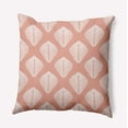 thumbnail image 1 of Simply Daisy 16" x 16" Fan Leaf Pattern Decorative Throw Pillow, Soft Coral (1 count), 1 of 3