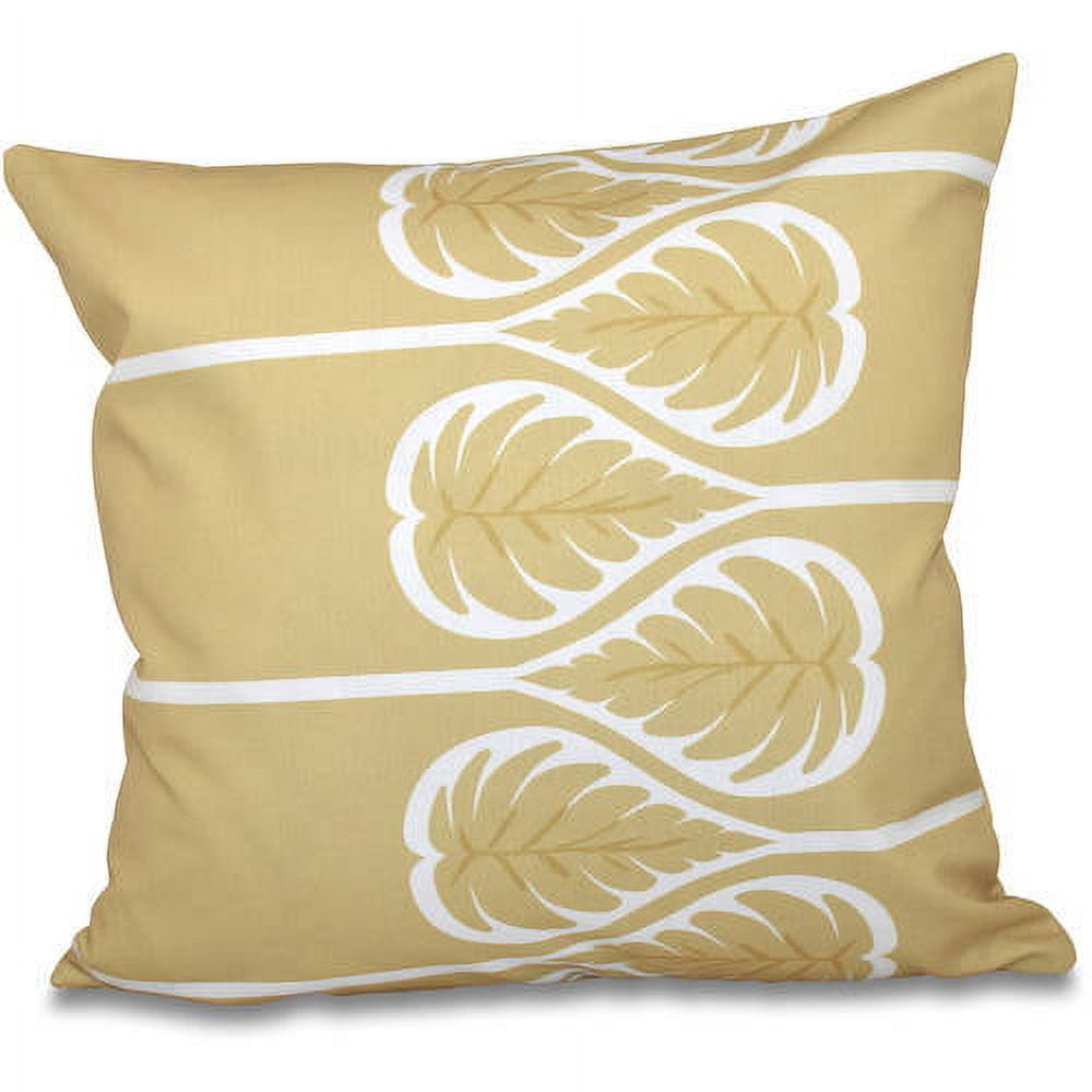 Simply Daisy 16" x 16" Fern 1 Floral Outdoor Pillow