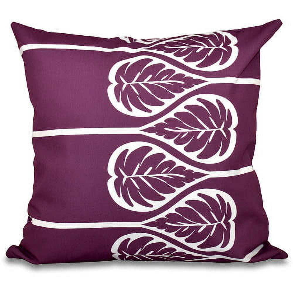 Simply Daisy 16" x 16" Fern 2 Floral Outdoor Pillow