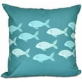 thumbnail image 1 of Simply Daisy 16" x 16" Fish Line Animal Print Pillow, Green, 1 of 2