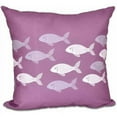 thumbnail image 1 of Simply Daisy 16" x 16" Fish Line Animal Print Pillow, Purple, 1 of 2