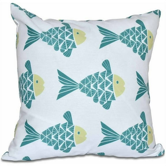 Simply Daisy 16" x 16" Fish Tales Animal Print Pillow